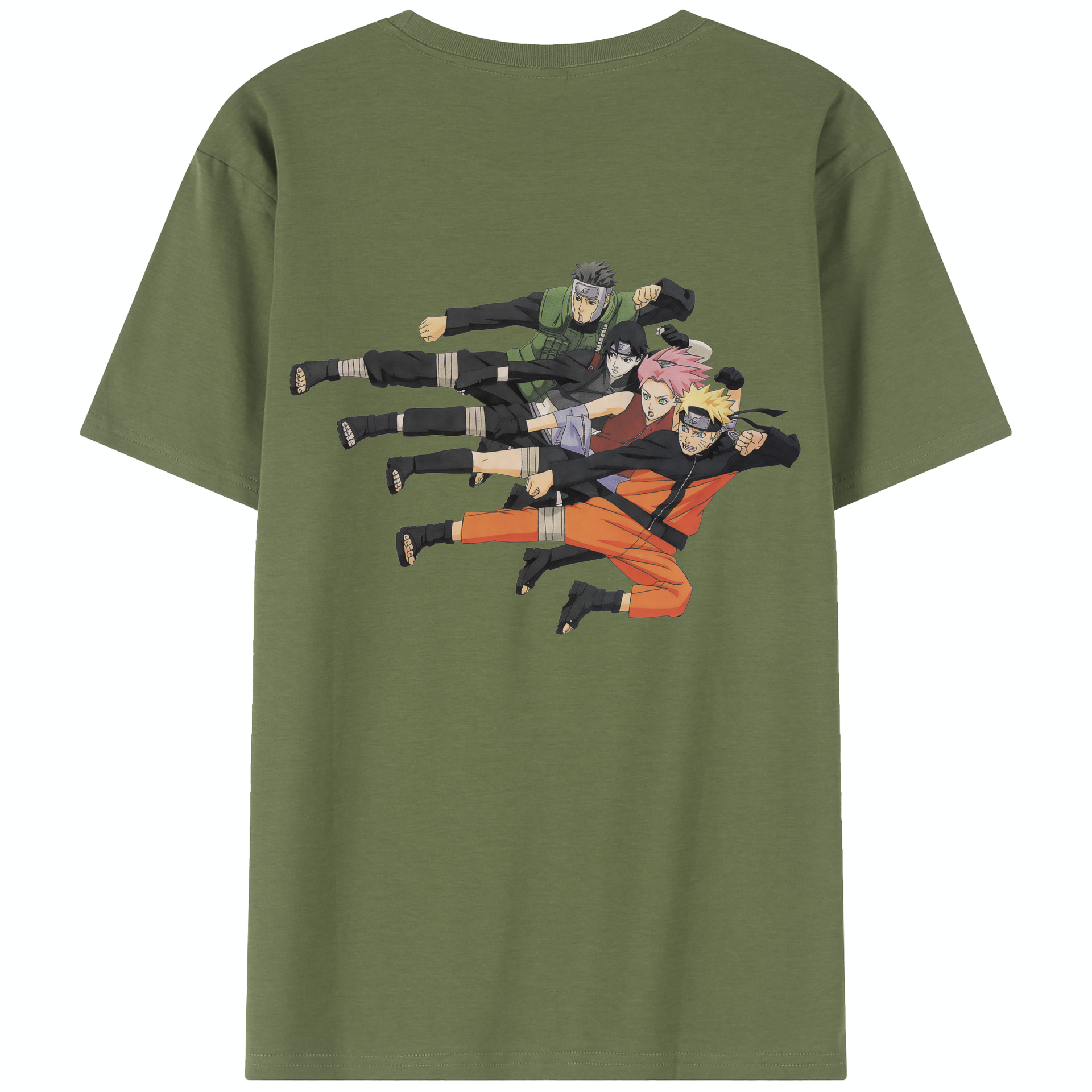 （画像用） NARUTO -ナルト- うずまき ナルト Uzumaki Naruto 綿100％半袖Tシャツ（背面プリント）